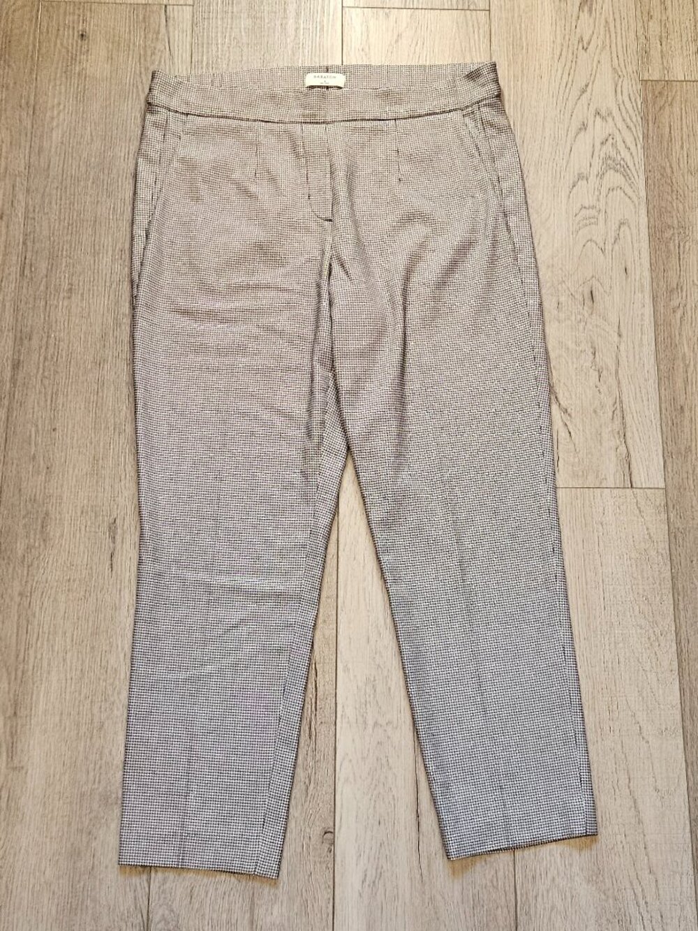 Babaton Aritzia Womens Size 6 Black White Houndstooth Tailored Ankle Pants 6